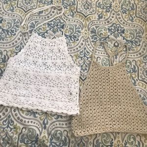 Crochet crop tops