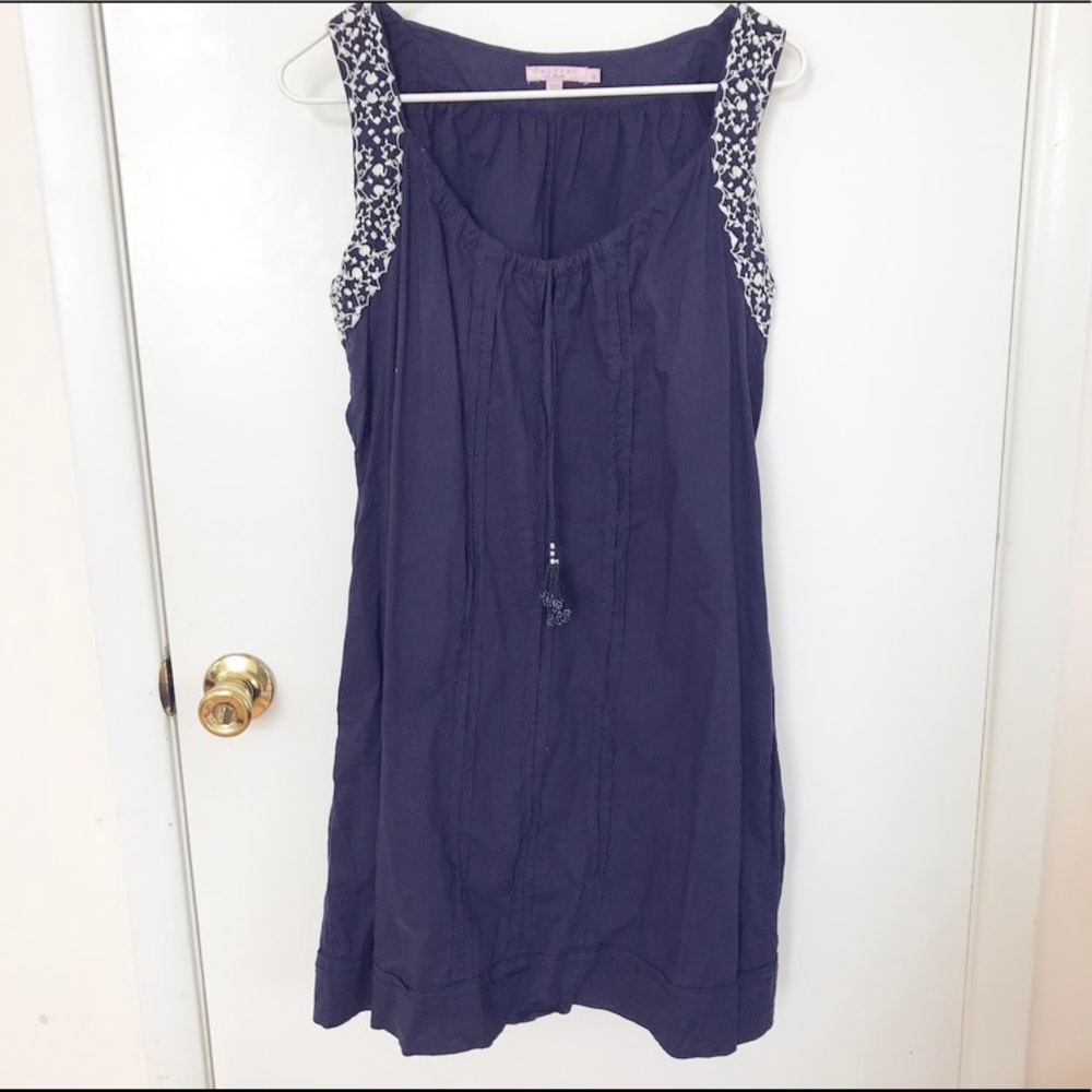 Calypso navy mini dress