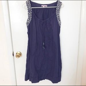 Calypso navy mini dress