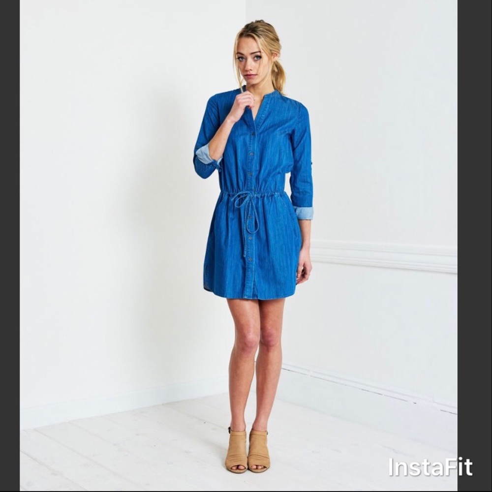 BRASS chambray shirt dress, size M, brand new