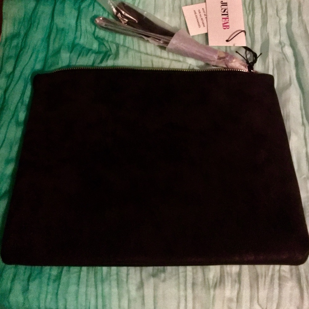 SOLD: BLACK CLUTCH~-NWT! Perfect Size & Classy!