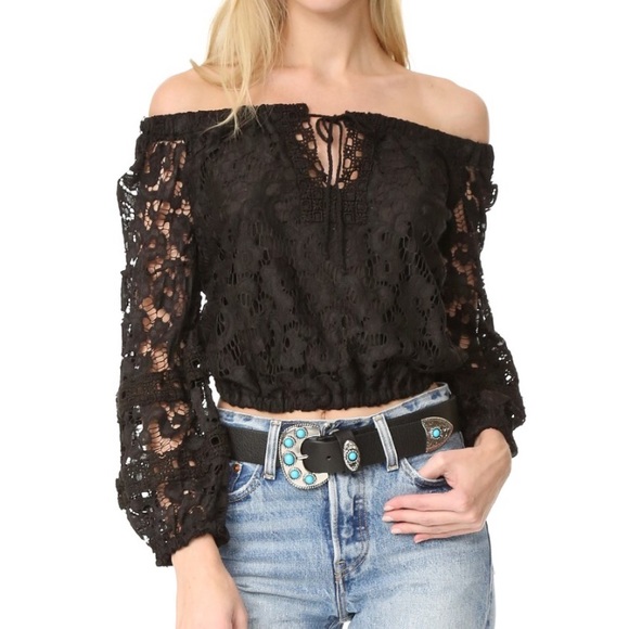 Temptation Positano White Off shoulder crop. BNWT - Picture 2 of 3