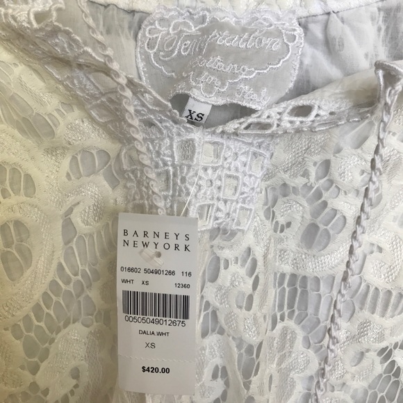 Temptation Positano White Off shoulder crop. BNWT - Picture 3 of 3