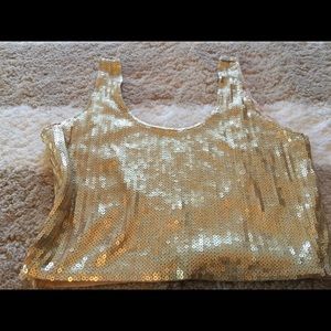 Glitter crop tops