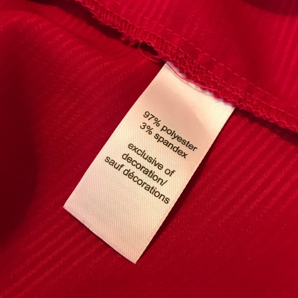 Red Blouse Keyhole Tie Back Studio Y Size S - Picture 3 of 3