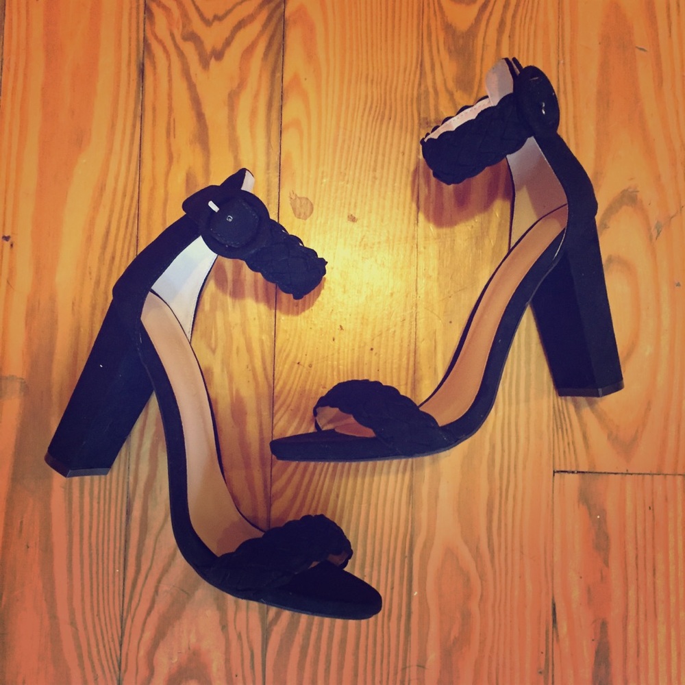 Wild Diva Braided Strap Heels