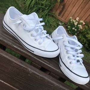 White leather converse