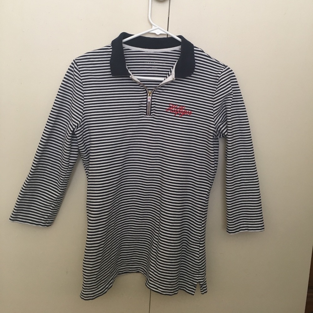 Tommy Hilfiger Cute Stripe Top | Zipped Top |