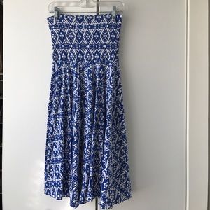 J Crew casual strapless dress