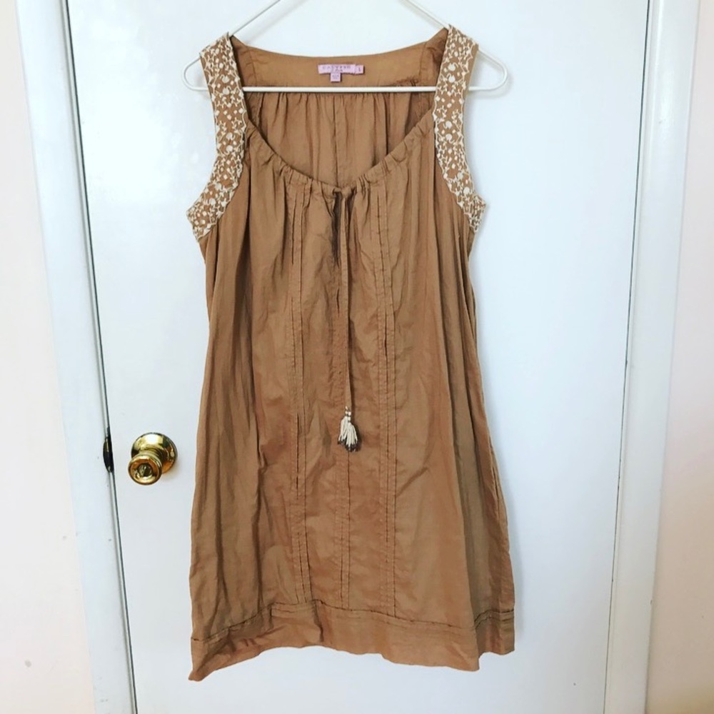 Calypso embroidered mini dress