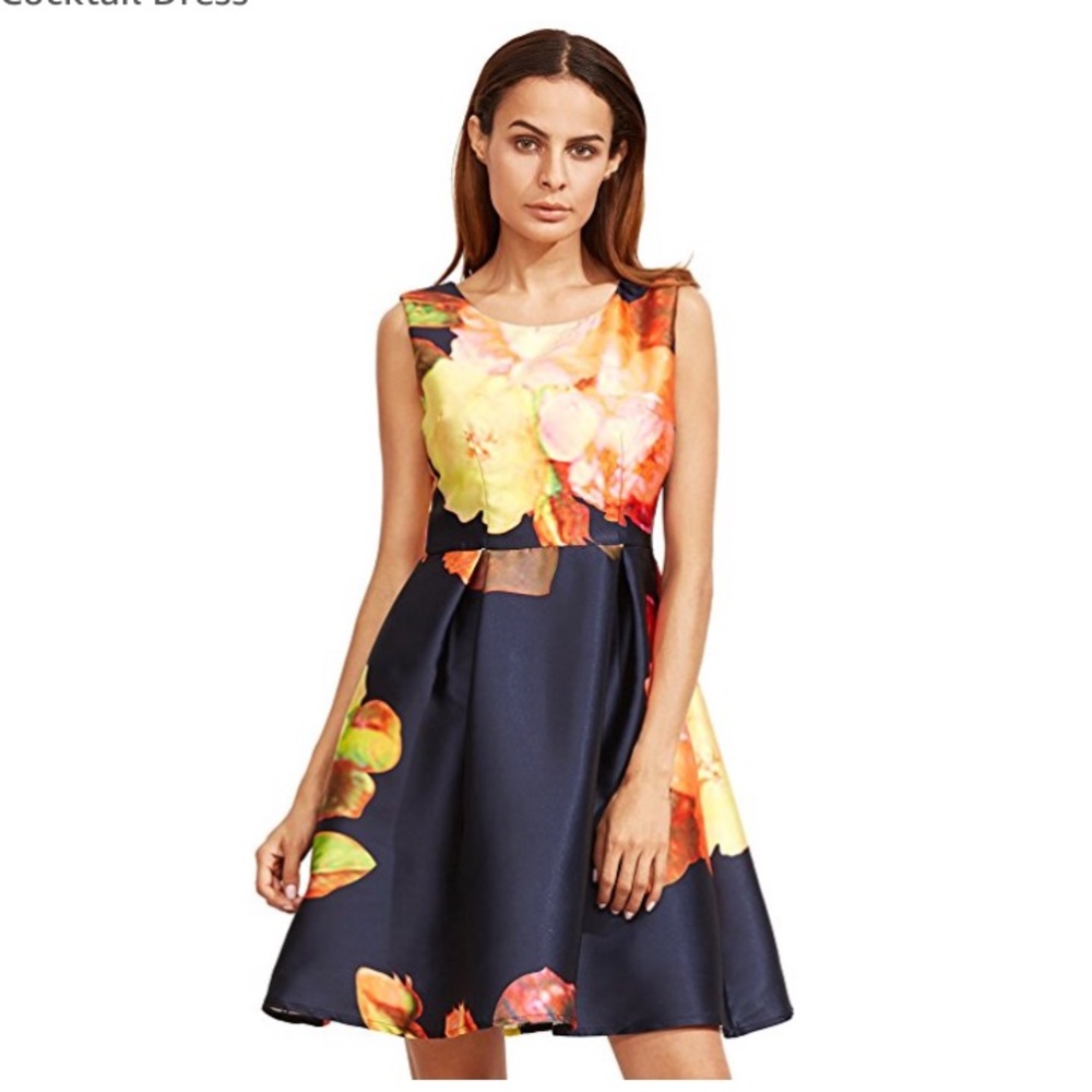 Floral Fit & Flare Dress