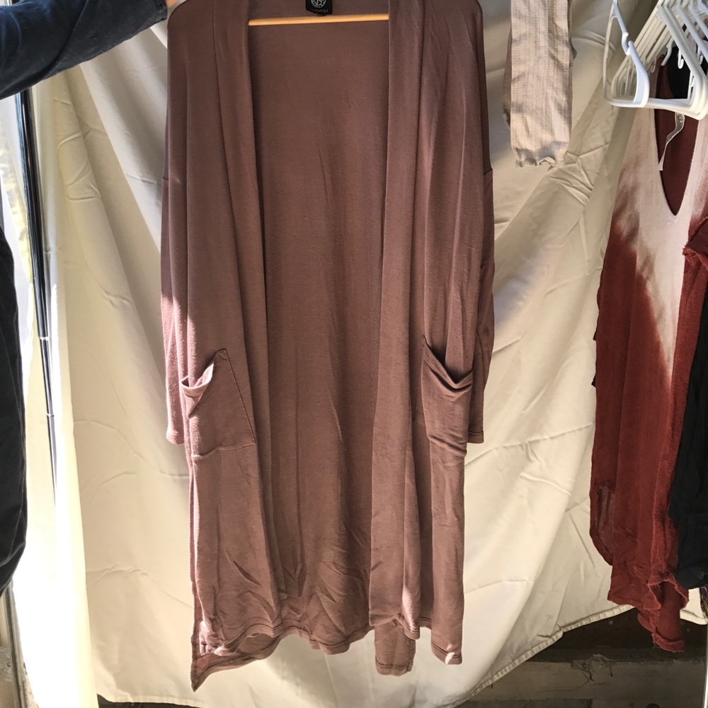 Long-length Mauve Sweater