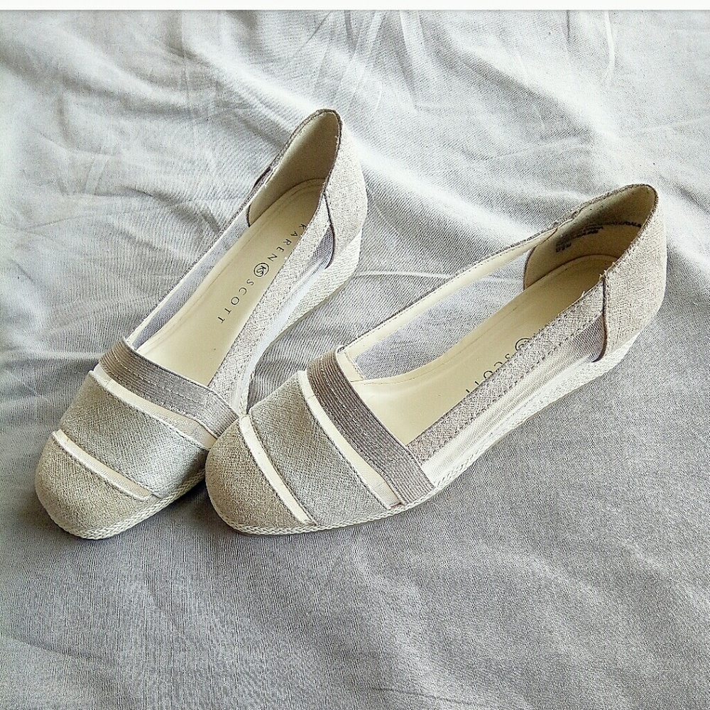 Karen Scott Caroline Mesh Wedge Flats 6.5