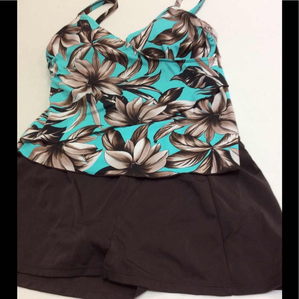 Two piece tankini. Never worn. NWOT