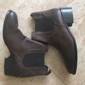 Brown booties