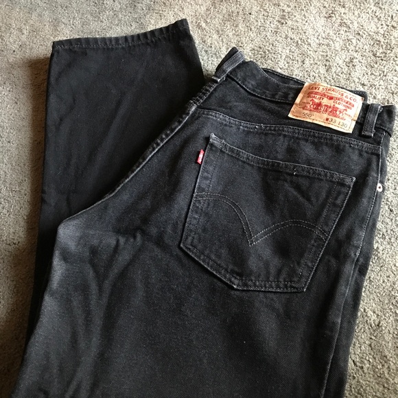Levi's Relaxed Fit black-wash jeans - Picture 1 of 5