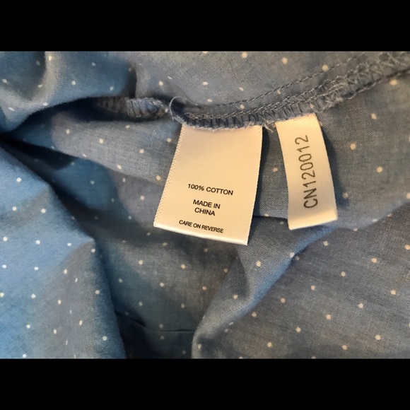 NY&C Blue button down 3/4 Sleeves - Picture 4 of 4