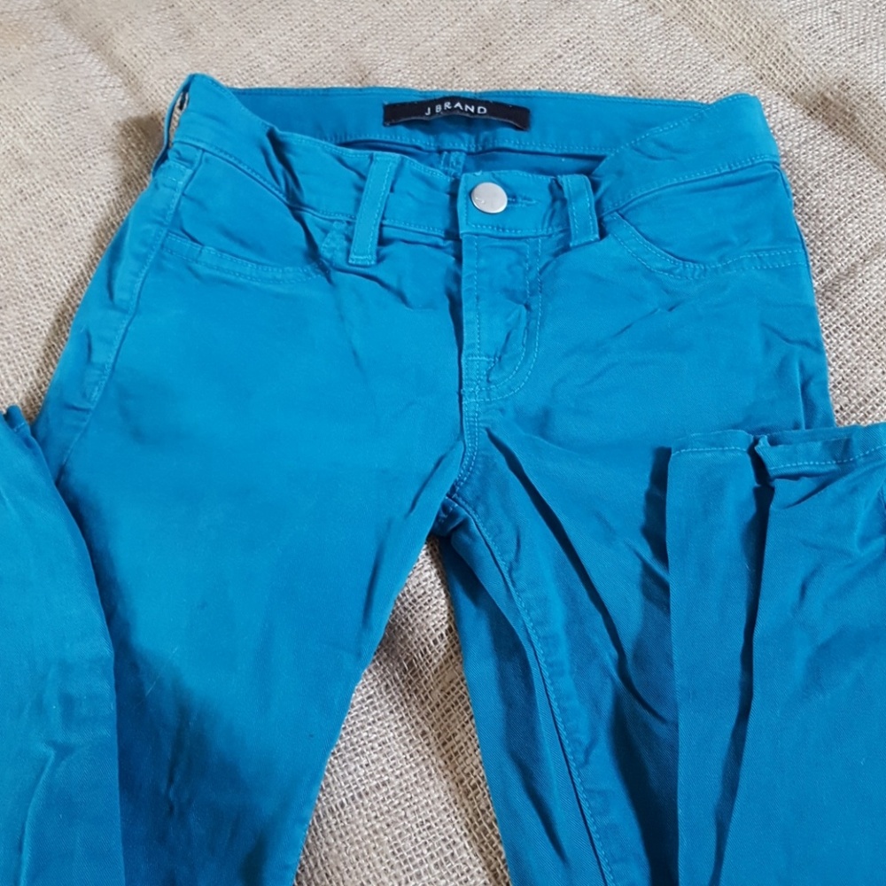 J Brand Girls Azure Blue Cotton Jean 8