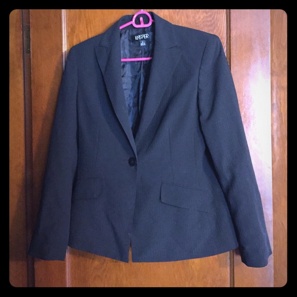 Kasper black suit jacket