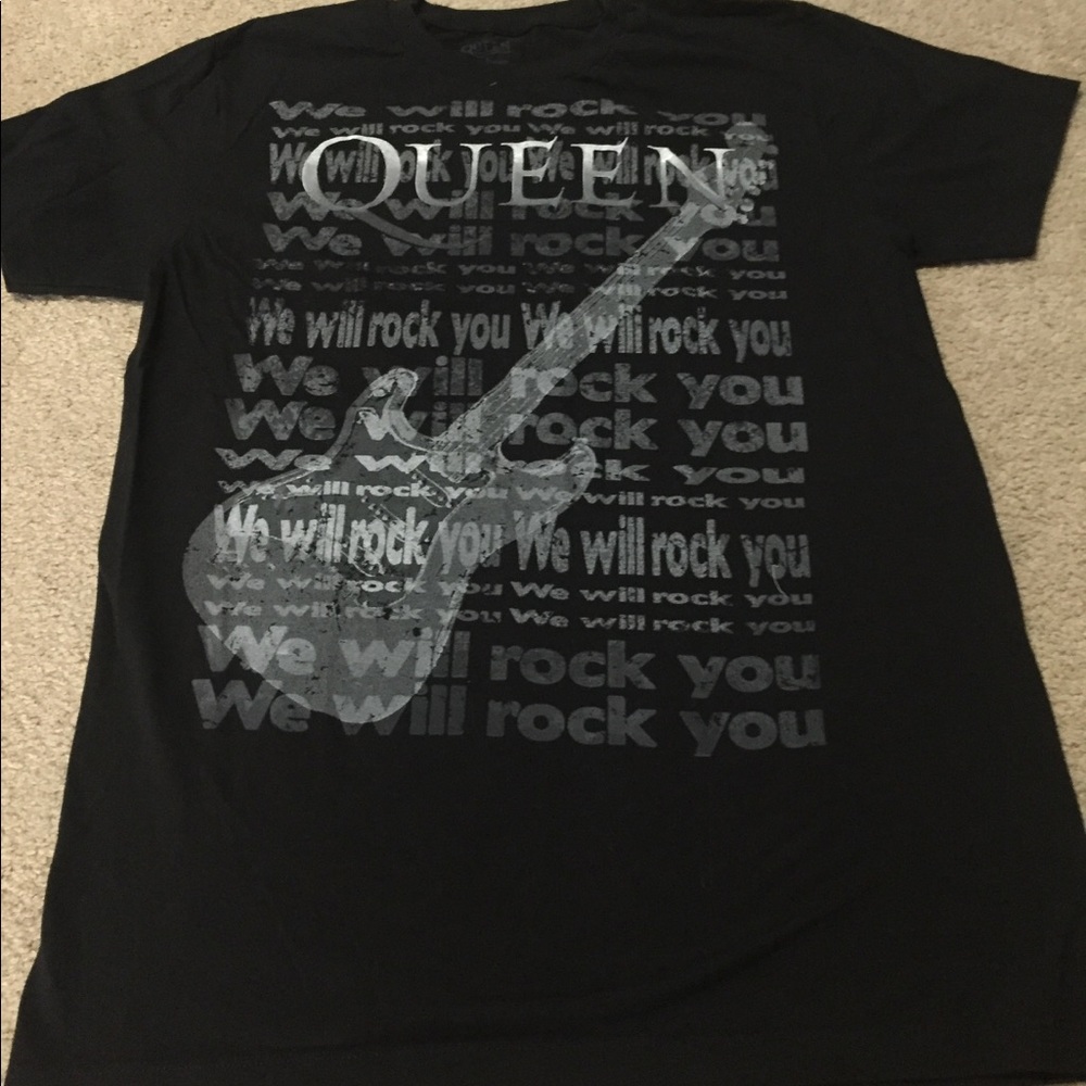 Reprint Queen We Will Rock You tee shirt