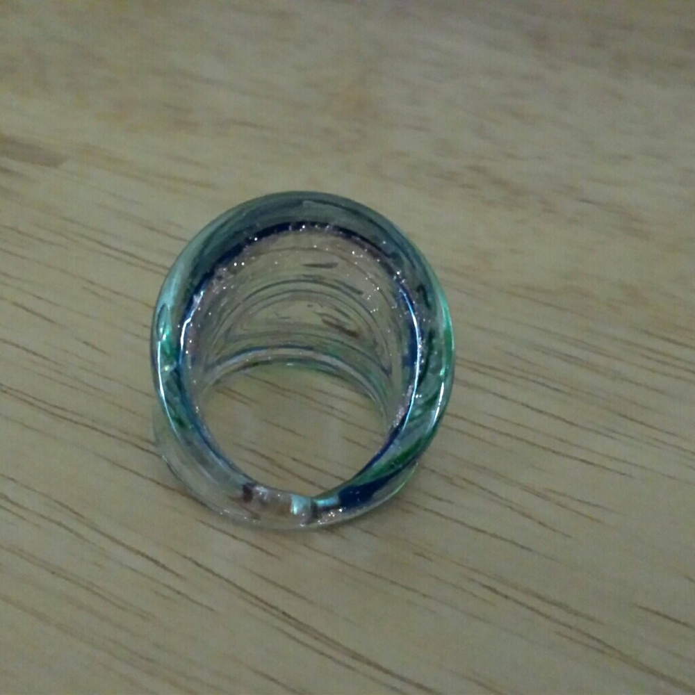 Pretty glass ring