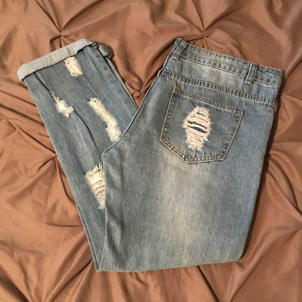 No Brand Boyfriend Fit Capris Size 30