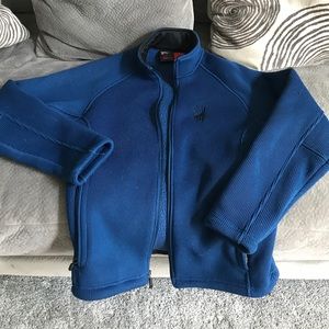 Young men's small Spyder blue Jacket.
