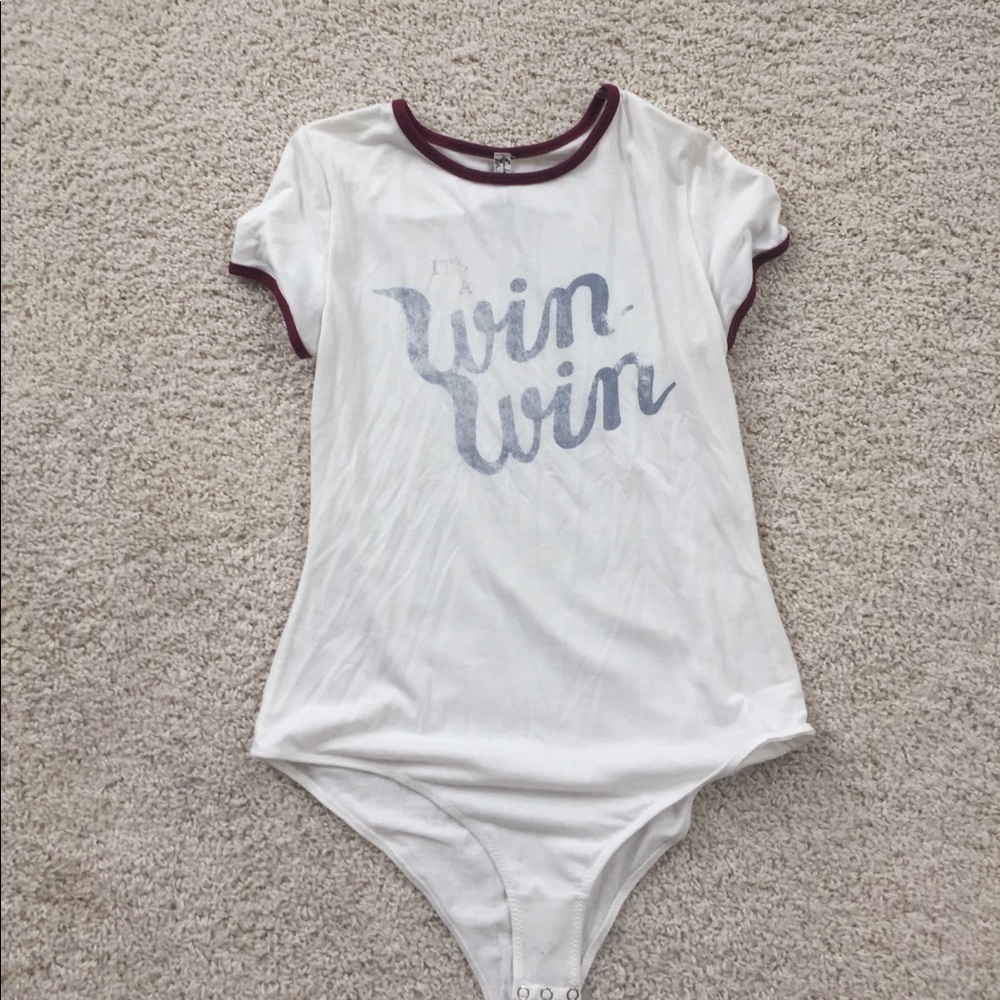 Free people bodysuit tee