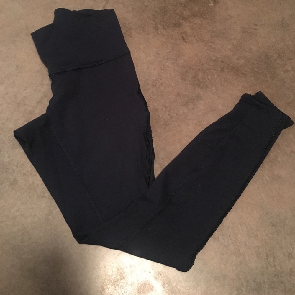 lululemon wunderunder high rise tight navy size 6