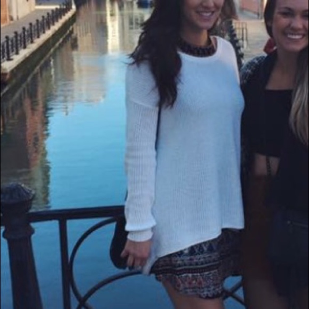 LF Millau cotton knit sweater with open back