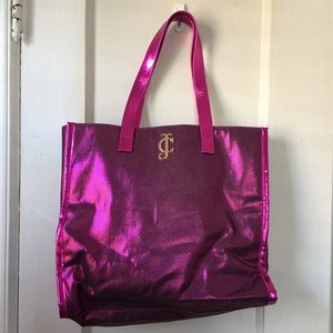 Juicy couture metallic pink tote