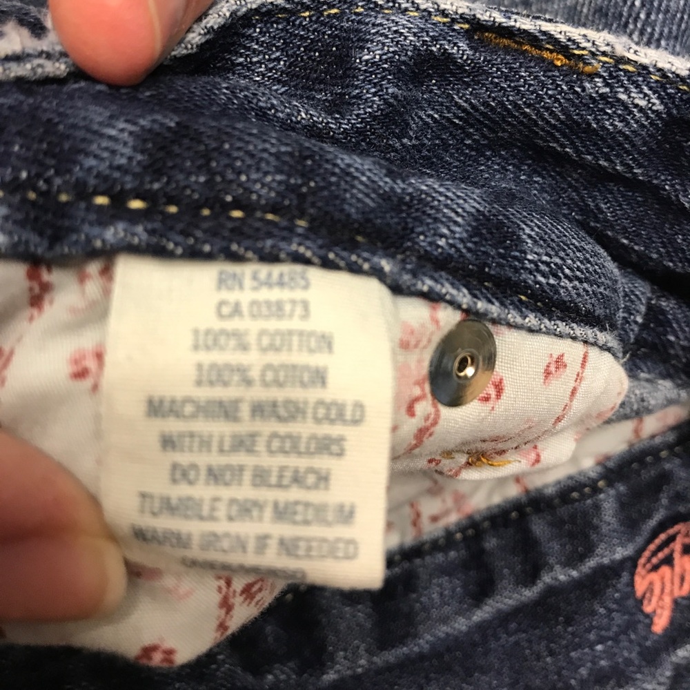 American Eagle Distressed Denim Mini Skirt size 10 - Picture 4 of 4