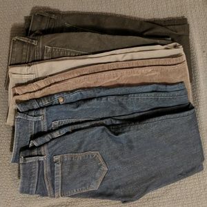 Lot of 6 Loft Jeans/Cords