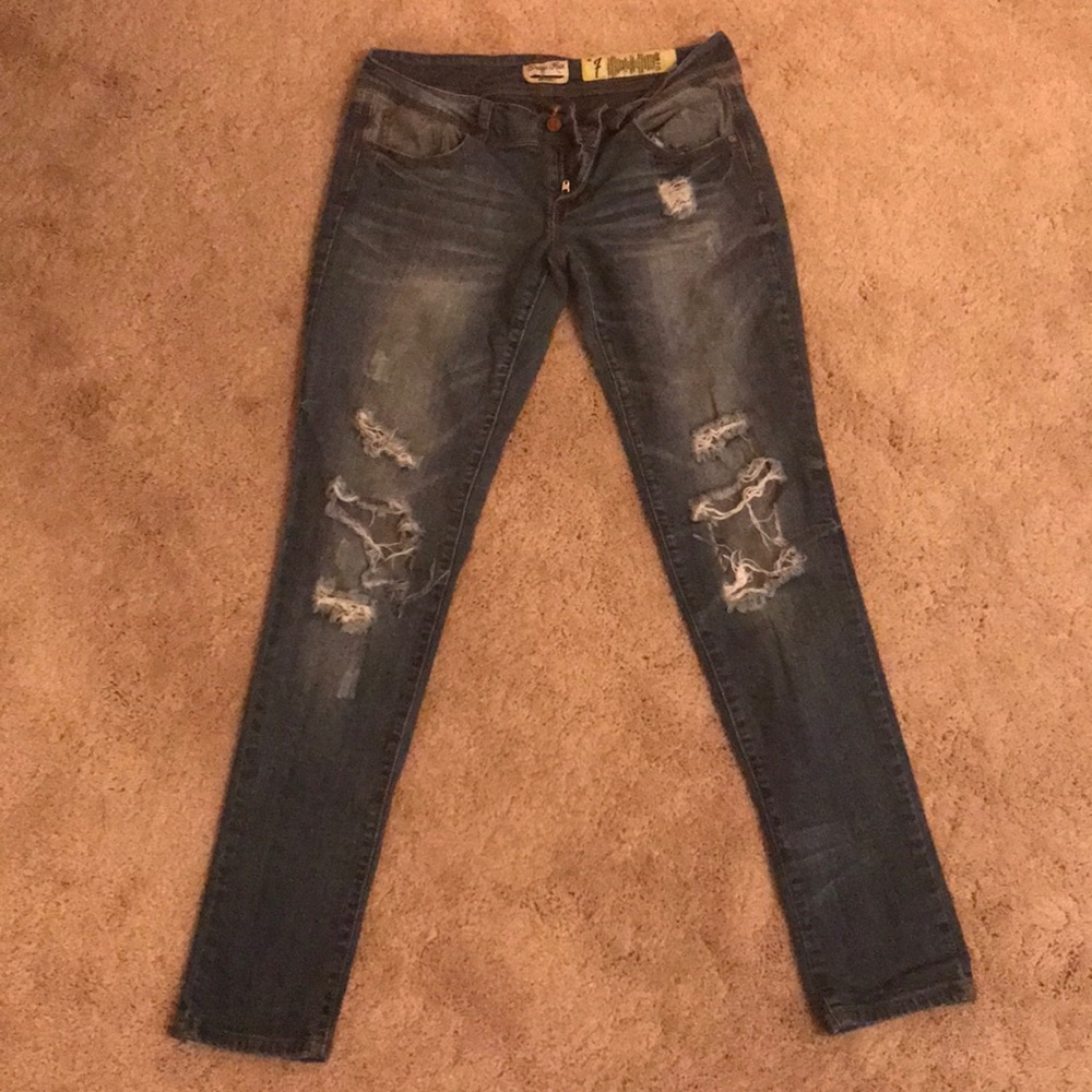 Size 7 indigo rein skinny jeans