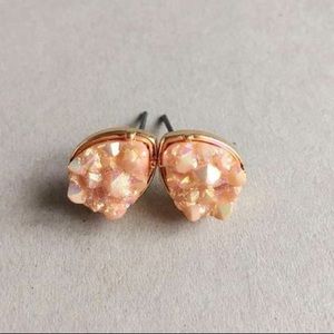 Druzy Stud Earrings