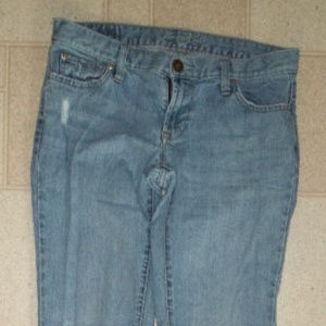Skinny Flare Distressed Denim Jeans sz 4 Reg
