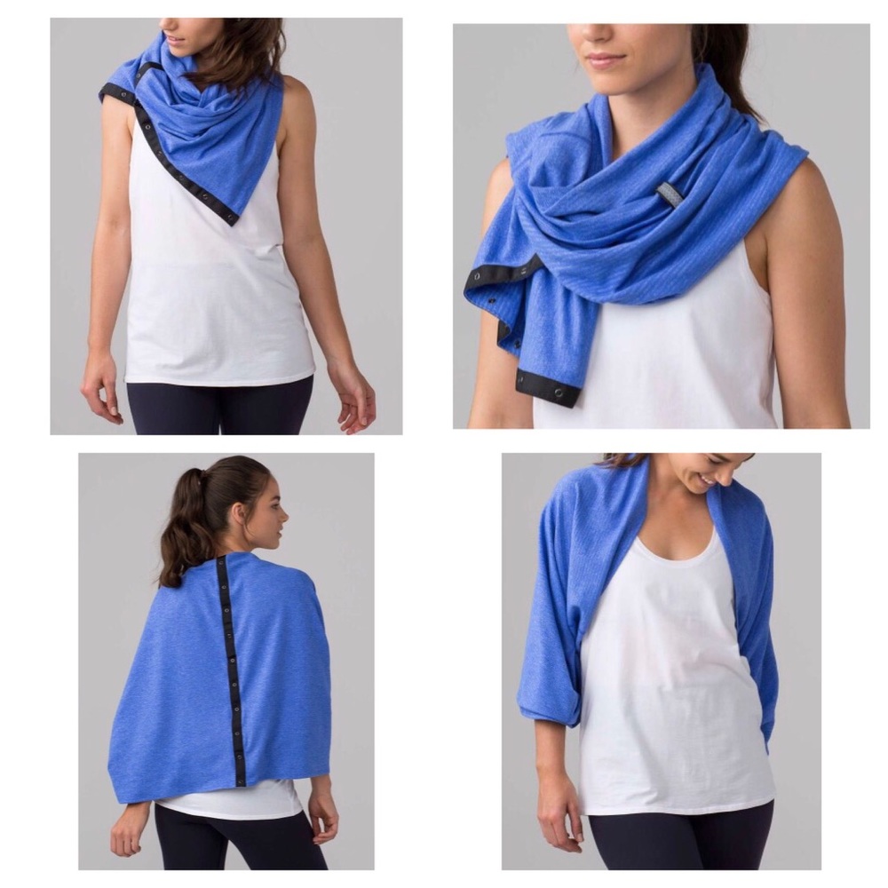 Lululemon Vinyasa Scarf, Rulu Sprinkler Blue - Picture 2 of 5