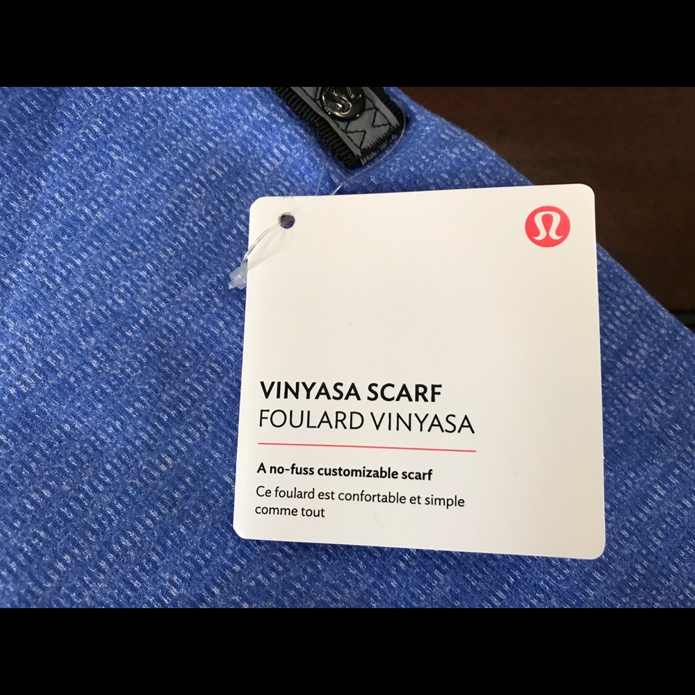 Lululemon Vinyasa Scarf, Rulu Sprinkler Blue - Picture 4 of 5