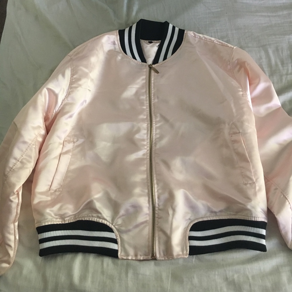 Light Pink Varsity Jacket