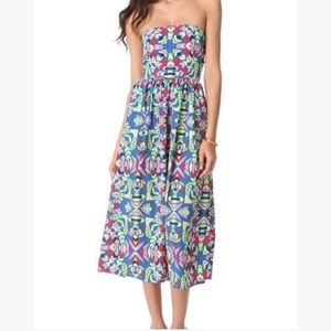 Mara Hoffman Strapless Midi Sundress