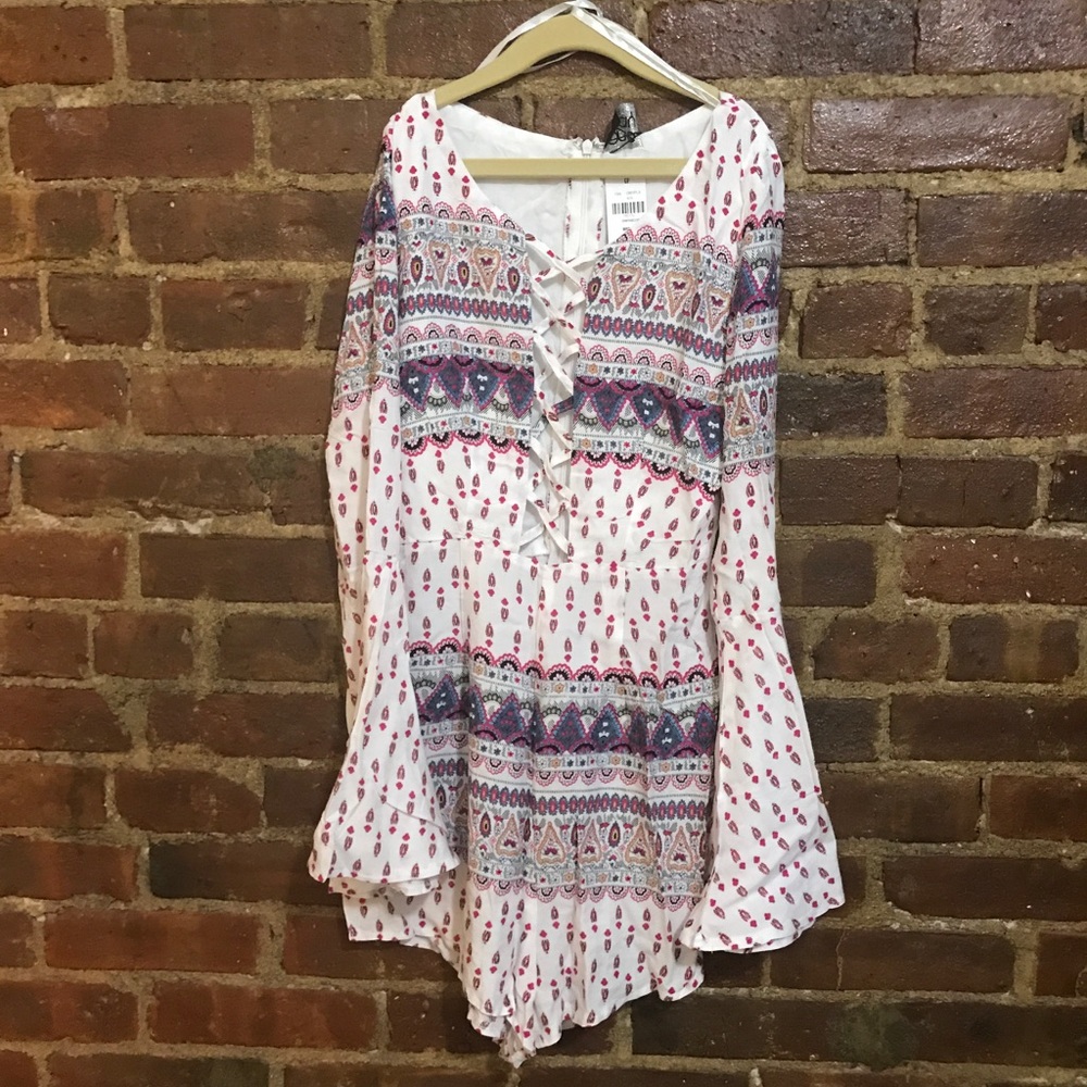 Lf floral romper