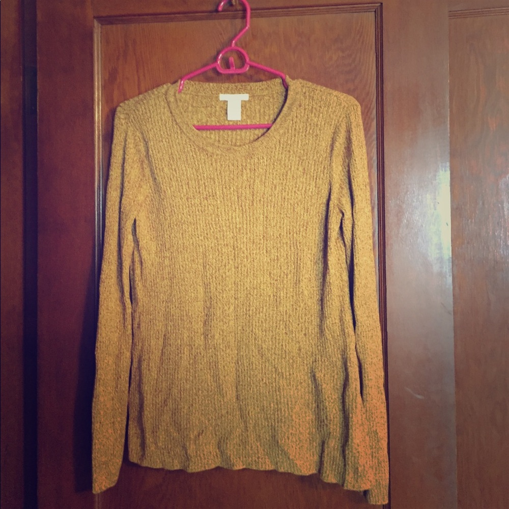H&M mustard sweater women's medium