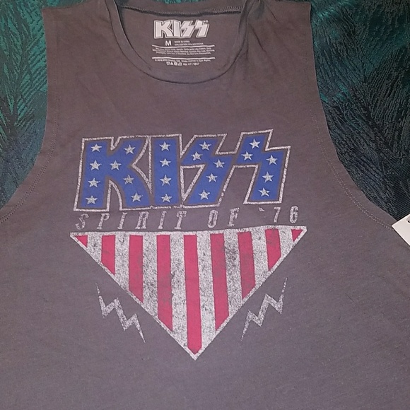 KISS branded KISS tank NWT 80's Rocker tank - Picture 2 of 4