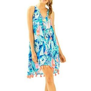 Lilly Pulitzer Roxi dress sparkling blue hey bay