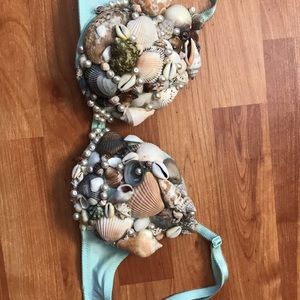 Mermaid seashell bra top halloween