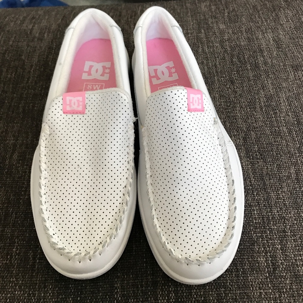 DC all white shoes