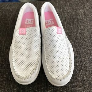 DC all white shoes