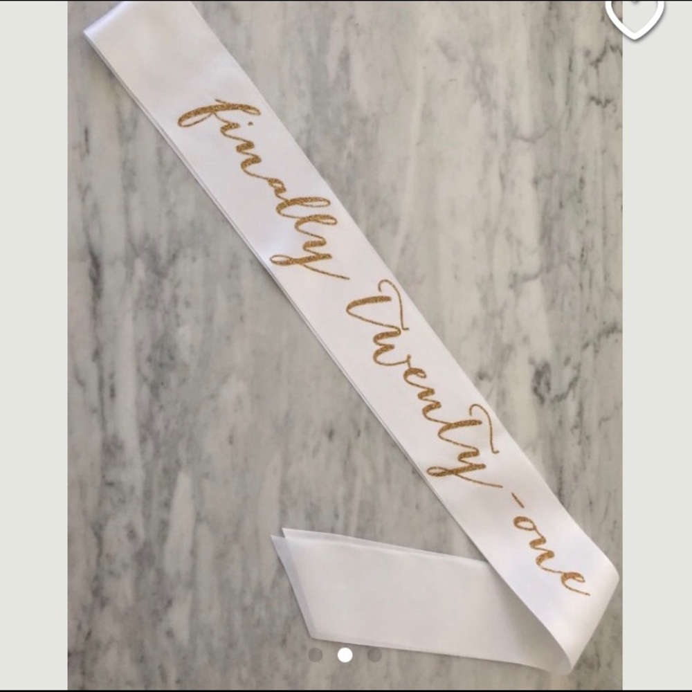 Birthday sash