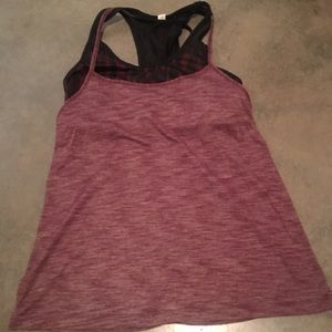 lululemon tank top with built in bra. Size 8