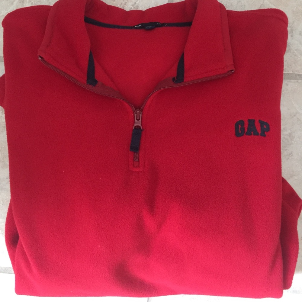 Men's XL red fleece pullover